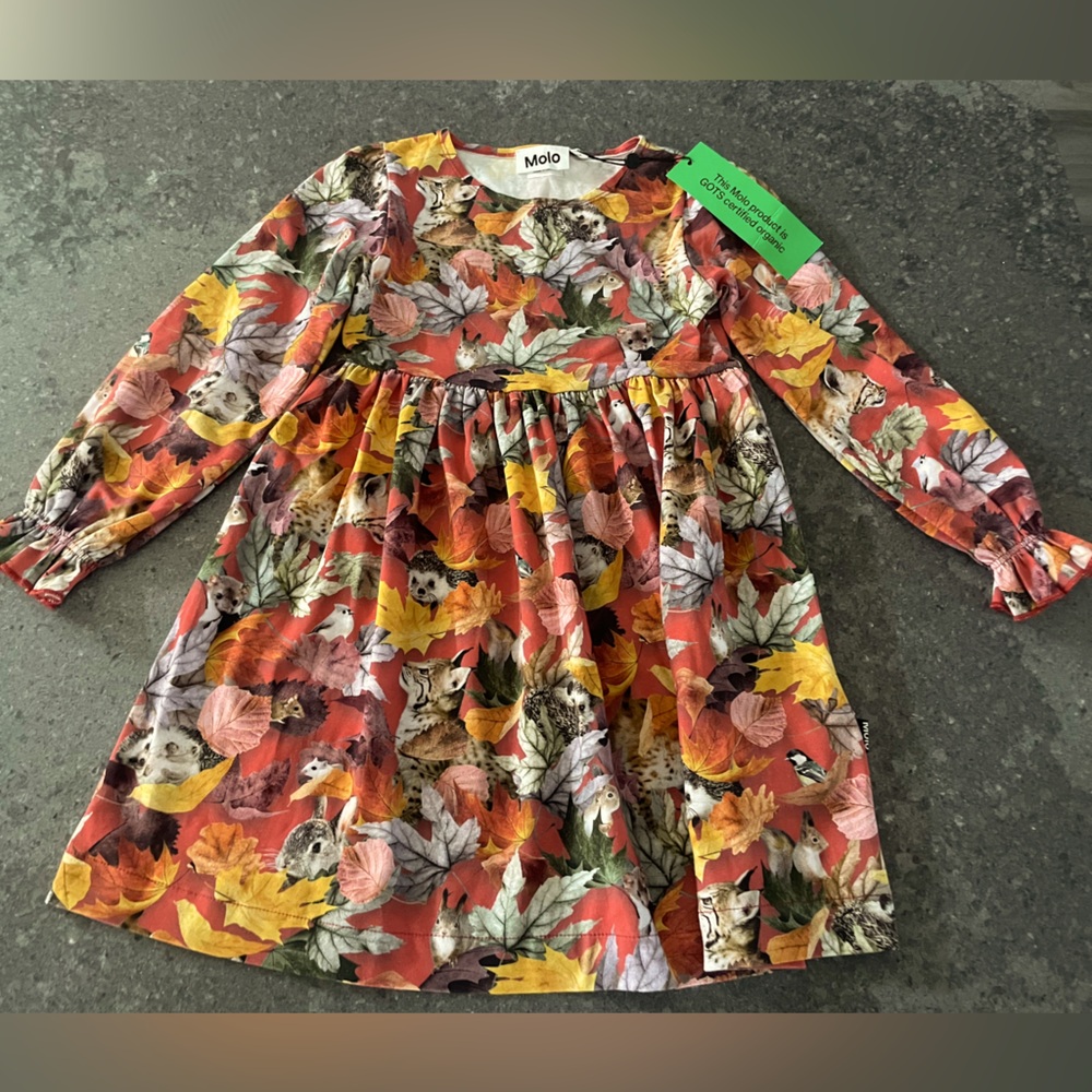Molo girls dress GOTS certified organic with tags still on/never worn